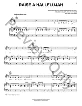 Raise A Hallelujah piano sheet music cover